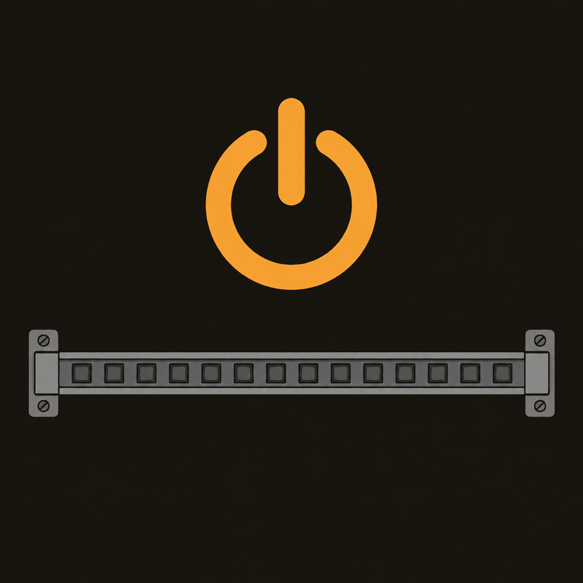 Icon: a whole zone of strip dark