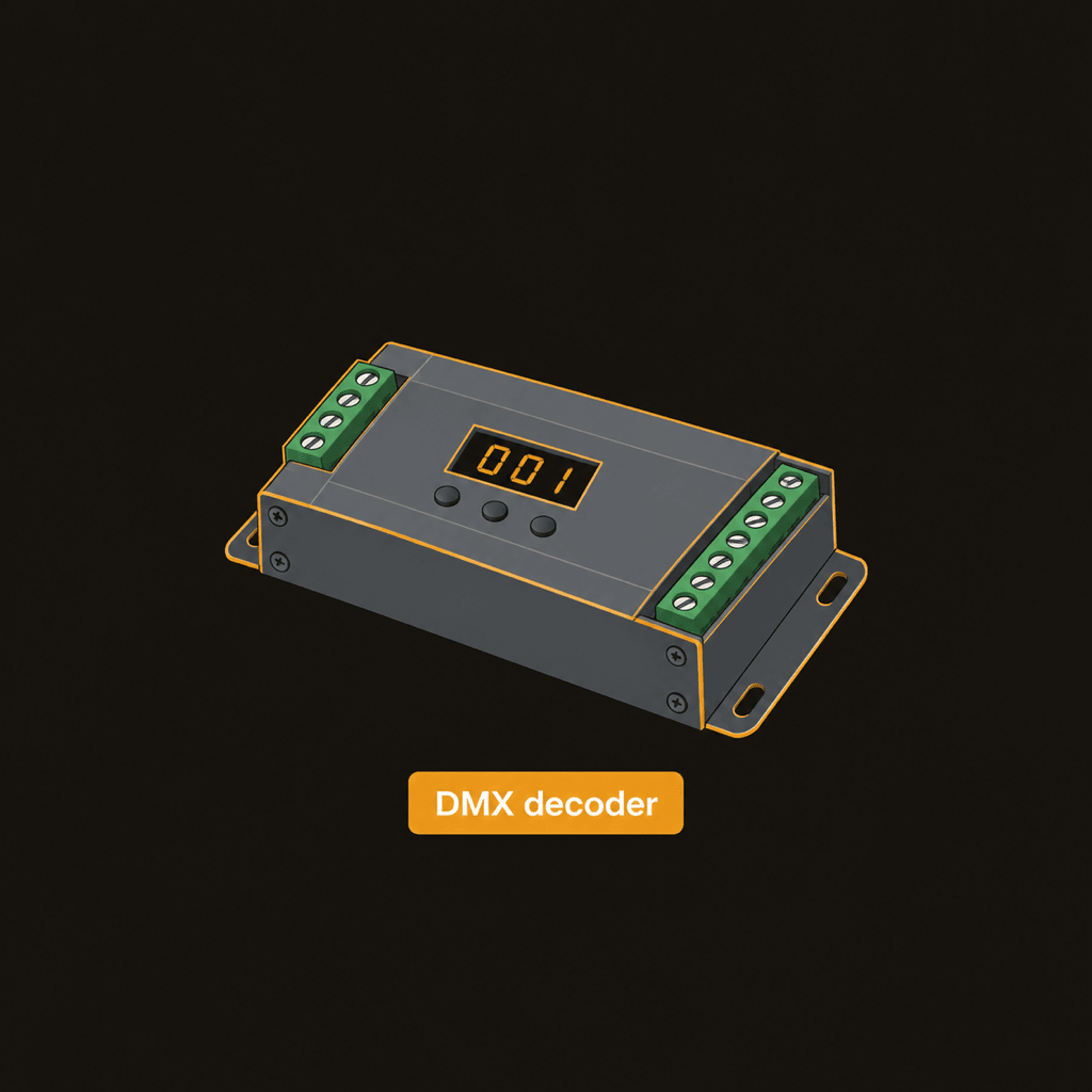 The D5-P decoder with its address display lit